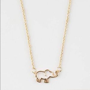 Gold Elephant Necklace